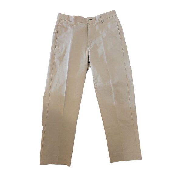 Orvis NWT Twill Knit Chino Pants Khaki Men 33W 30L Office Work Golf - Picture 1 of 12